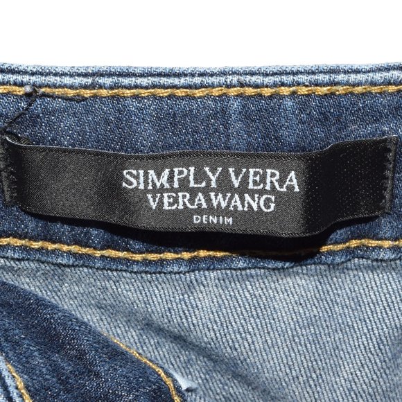 Simply Vera Vera Wang Skinny Mid Rise Petite Jeans - Picture 4 of 6